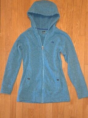Under Armour Aqua Teal Hooded Full-Zip Utility Jacket
